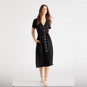 Quince European Linen Button Dress